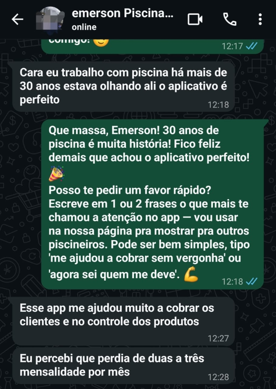 Depoimento Emerson Piscina